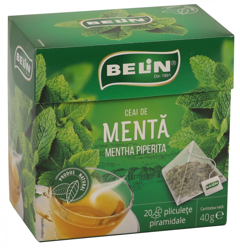 Ceai Menta Belin, 20 plicuri piramidale, 40 gr [1]