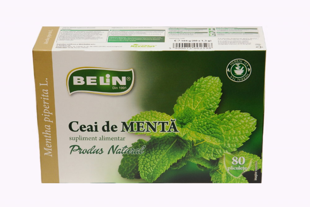 Ceai menta Belin, 80 plicuri, 104 gr [1]