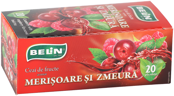 Ceai merisoare si zmeura Belin, 20 plicuri [1]
