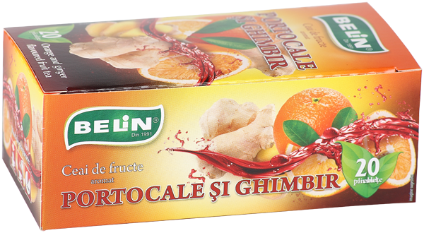 Ceai portocale si ghimbir Belin, 20 plicuri, 40gr [1]