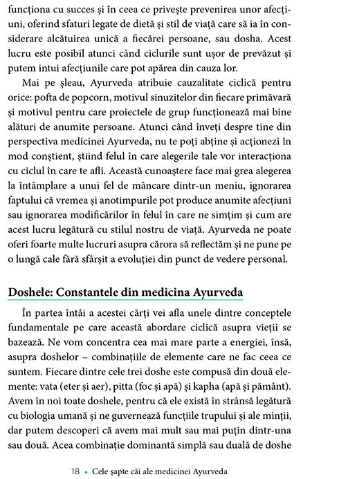 Cele sapte cai ale medicinei AYURVEDA de Sarah Kucera, DC, CAP [7]