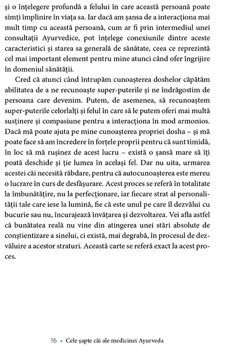 Cele sapte cai ale medicinei AYURVEDA de Sarah Kucera, DC, CAP [5]