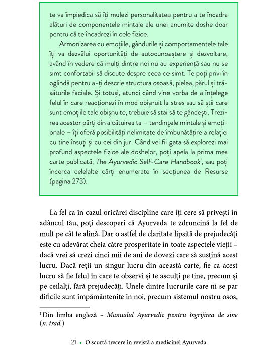Cele sapte cai ale medicinei AYURVEDA de Sarah Kucera, DC, CAP [9]