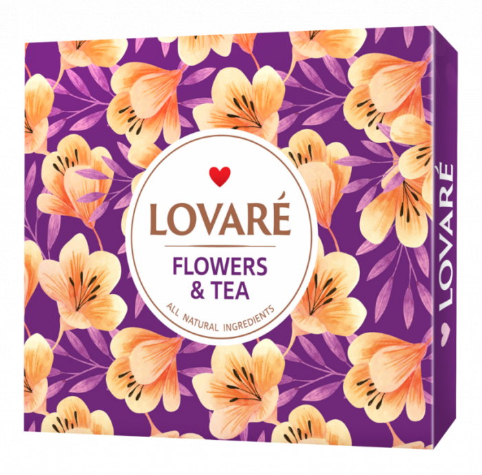 Set «Flowers & Tea» (ceai in asortiment 60 pliculete, 12 feluri a cate 5 pliculete fiecare) Lovare [1]