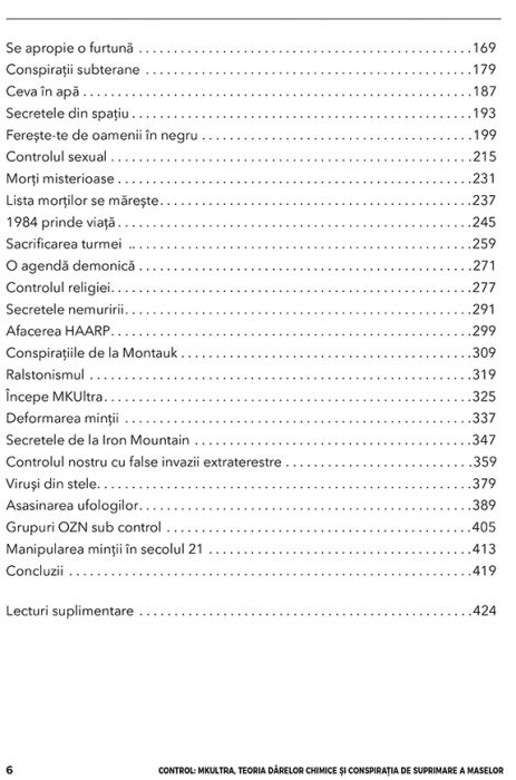Control: Mkultra, teoria darelor chimice si conspiratia de suprimare a maselor  de Nick Redfern [3]