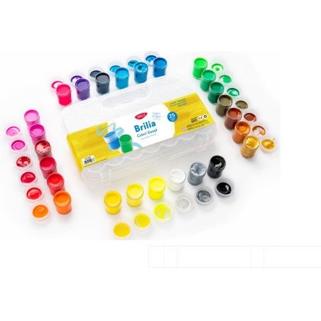 Culori Guasa 25 culori 20 ml Brilia - DACO [2]