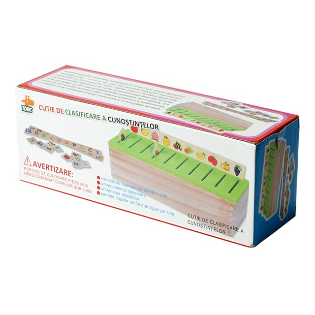 Cutie de clasificare a cunostintelor, din lemn, 3 ani+ [1]