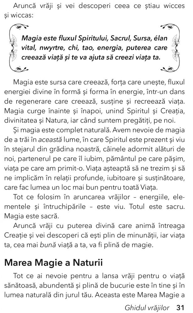 Ghidul vrajilor. Pentru manifestarea schimbarii, a bunastarii si a minunilor de Phyllis Curott [15]