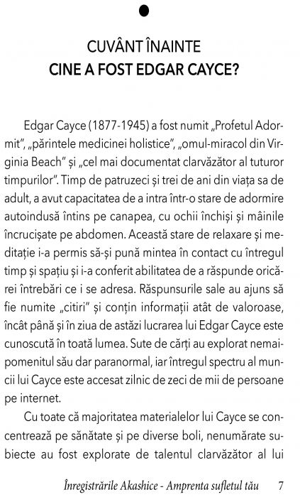 Edgar Cayce, Inregistrarile Akashice. Amprenta sufletului tau de Edgar Cayce [3]