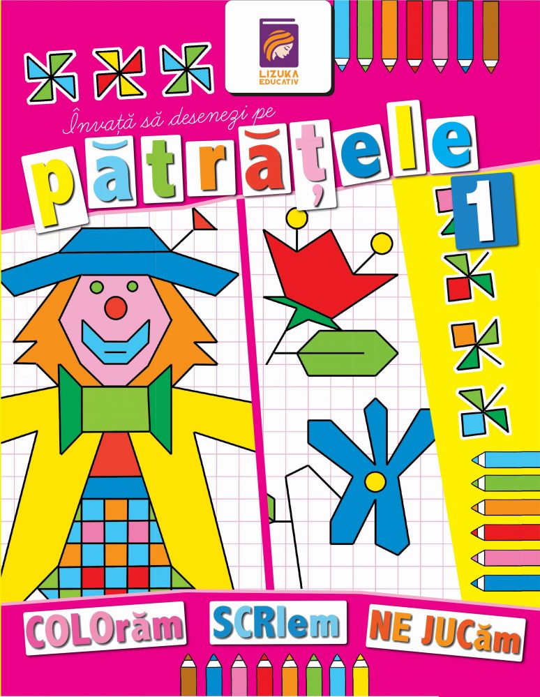 Invata sa desenezi pe patratele 1. Carte de colorat [1]