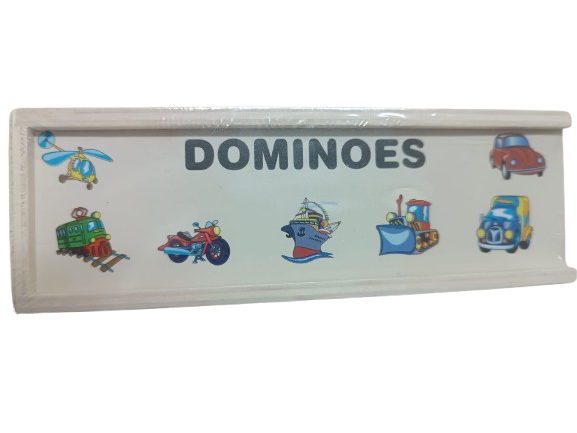 Joc educativ Domino din lemn Animale, 28 piese [3]