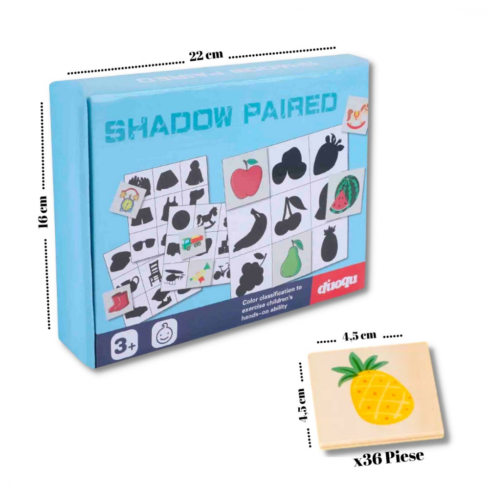 Joc Montessori de Asocieri Obiecte cu Umbre, 3 ani+  - Ileana  Prodexim [2]