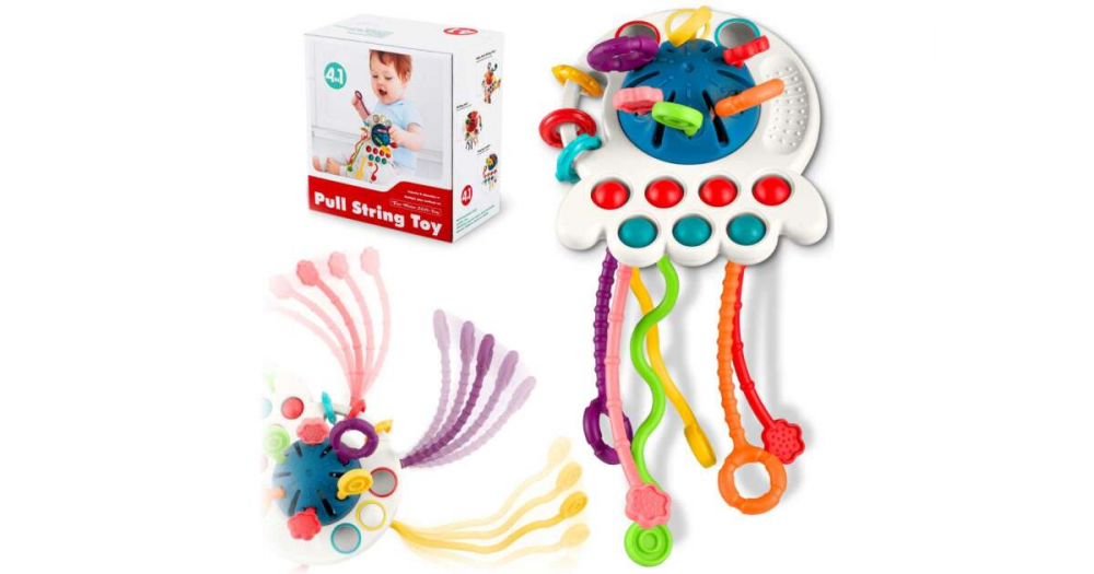 Jucarie senzoriala Montessori pentru bebelusi OZN - Ileana  Prodexim [2]