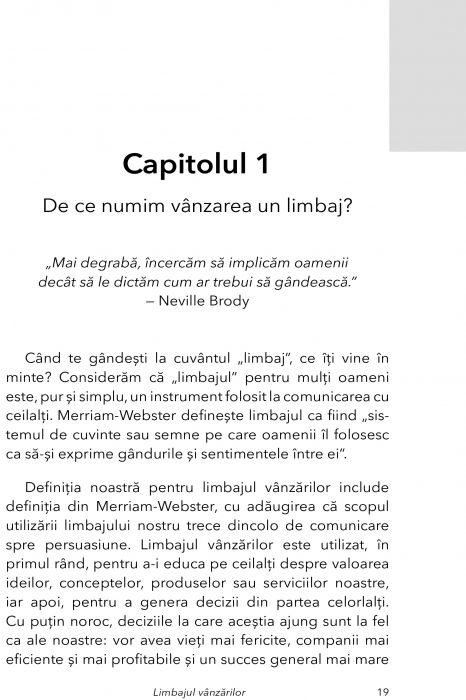 Limbajul vanzarilor de Andy Eilers si Tom Hopkins [13]