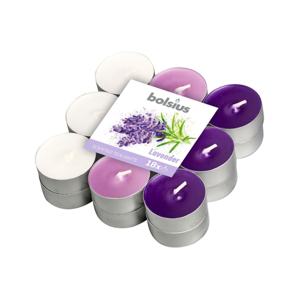 Lumanari parfumate Bolsius, Lavanda, 18 bucati [1]