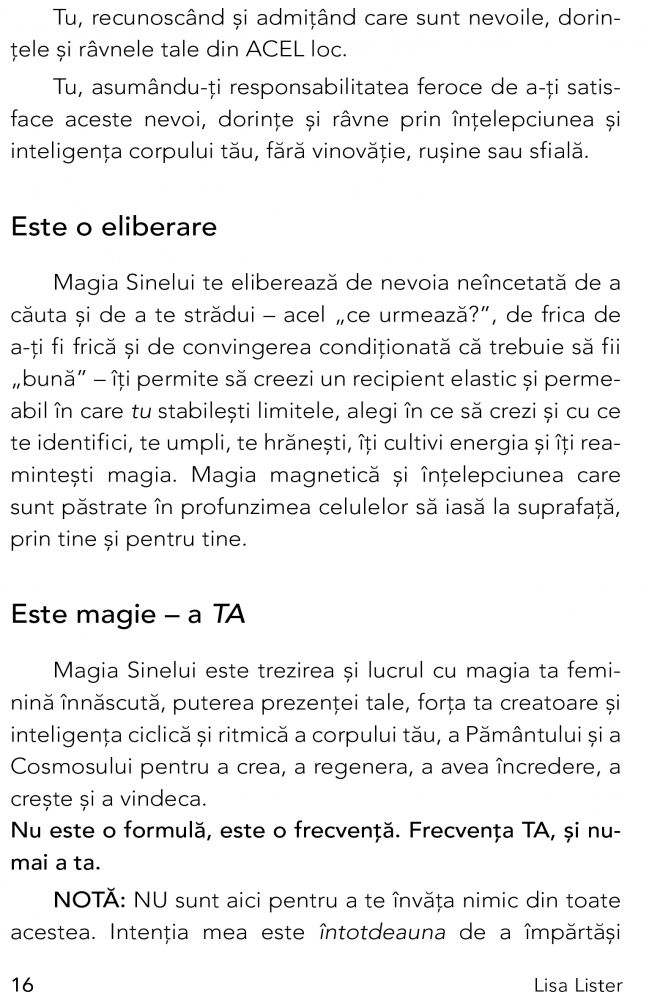 Magia Sinelui. Conecteaza-te la suflet de Lisa Lister [9]