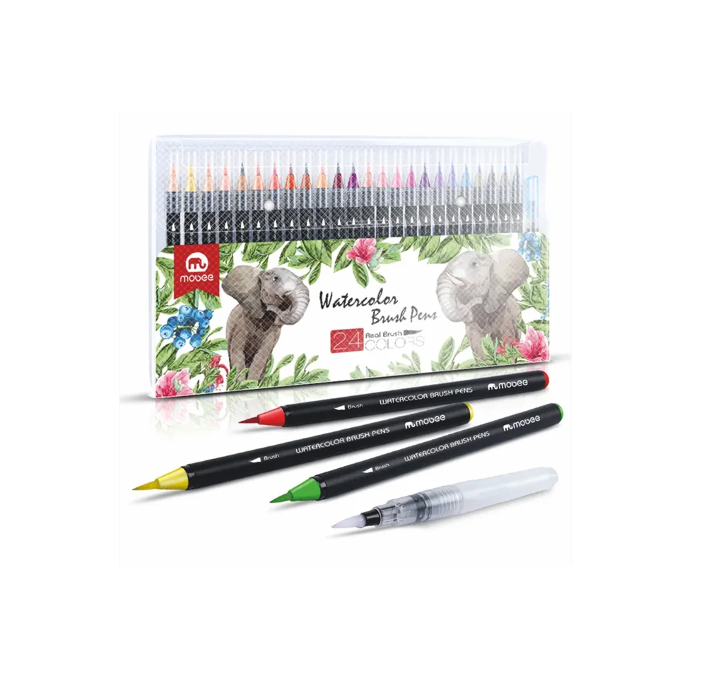 Marker pensula desen acuarela 24 cul/set,  P-623A MOBEE [1]