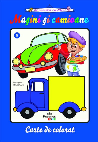 Masini si camioane, carte de colorat [1]