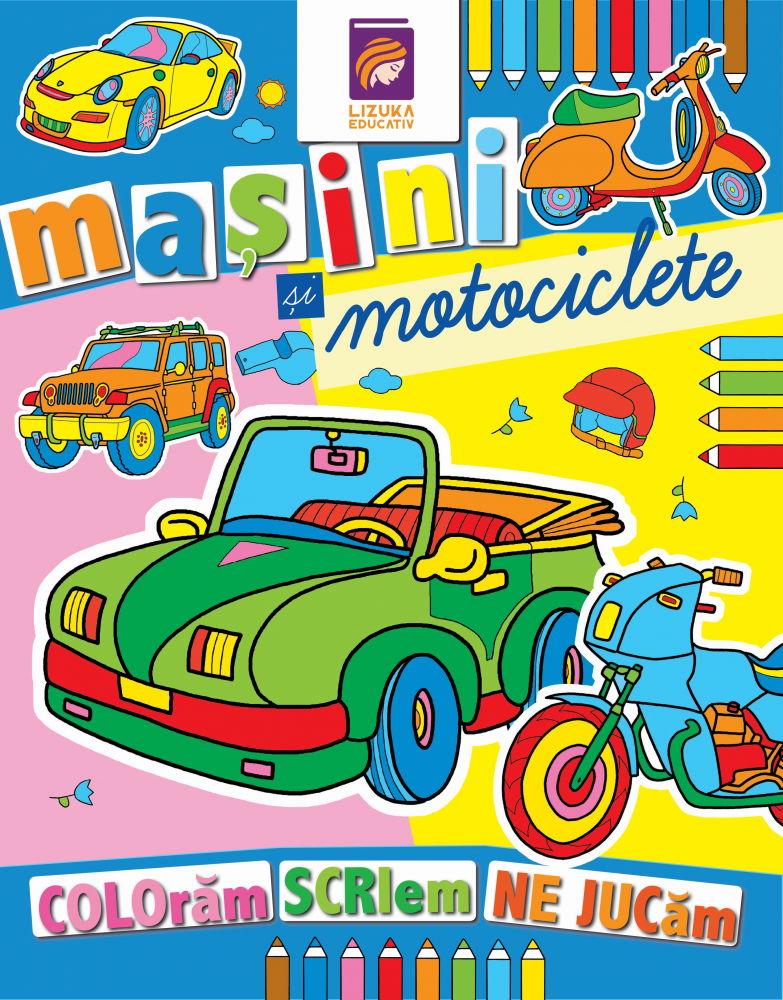 Masini si motociclete. Carte de colorat [1]