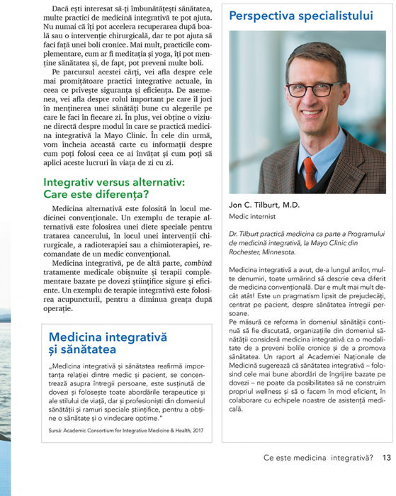 Mayo Clinic. Ghid de medicina integrativa de Brent A. Bauer, M.D. [11]