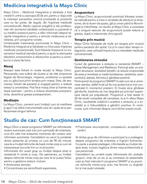 Mayo Clinic. Ghid de medicina integrativa de Brent A. Bauer, M.D. [12]