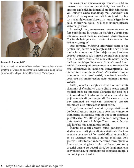 Mayo Clinic. Ghid de medicina integrativa de Brent A. Bauer, M.D. [4]