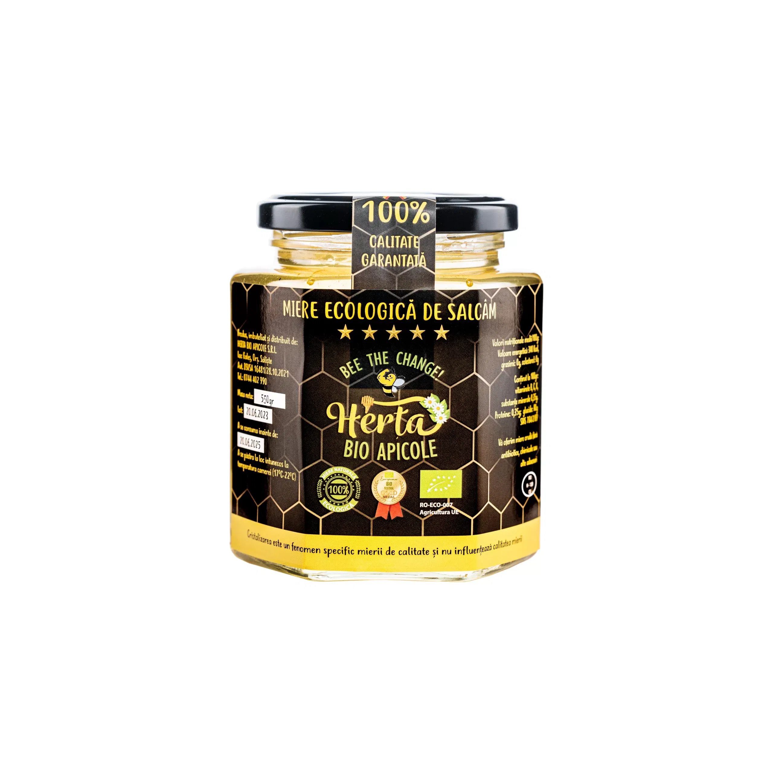 Miere Ecologica - BIO de Salcam - 550g - Herta Bio Apicole [1]