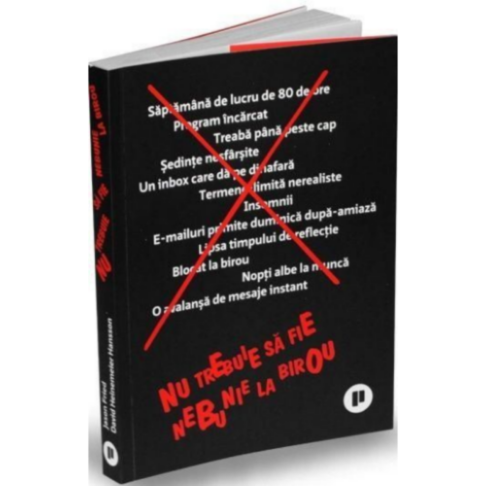 Nu trebuie sa fie nebunie la birou de David Heinemeier Hansson, Jason Fried [1]