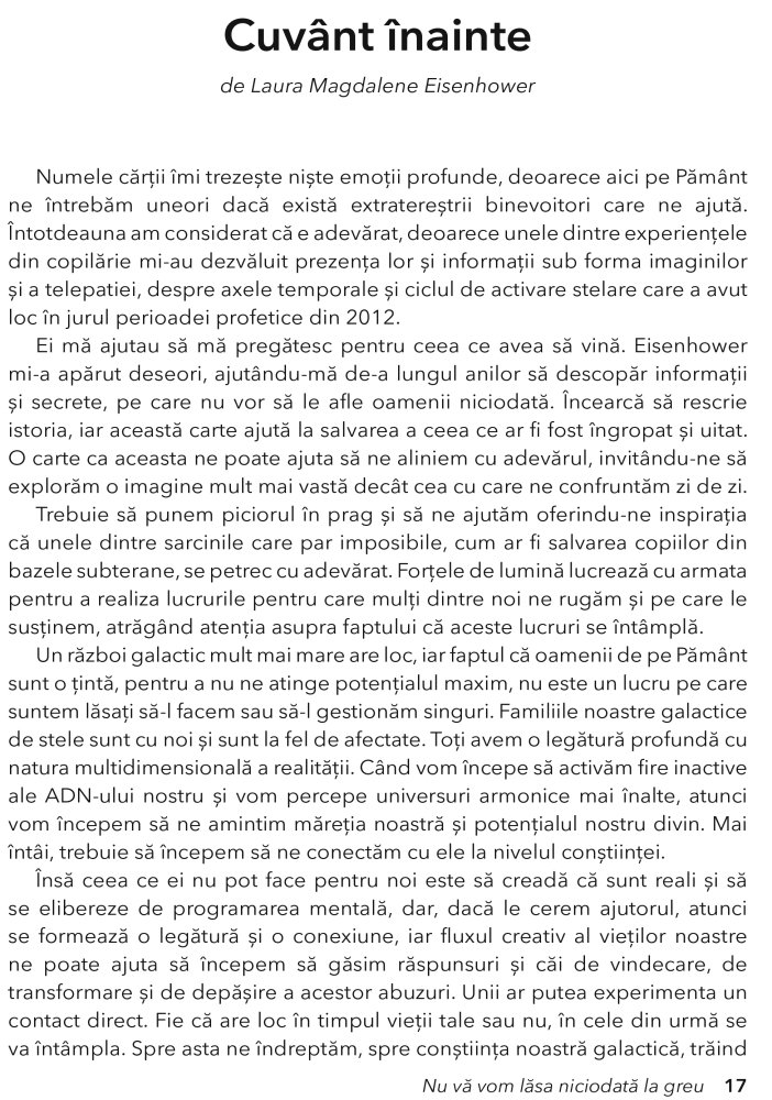 Nu va vom lasa niciodata la greu de Elena Danaan [9]