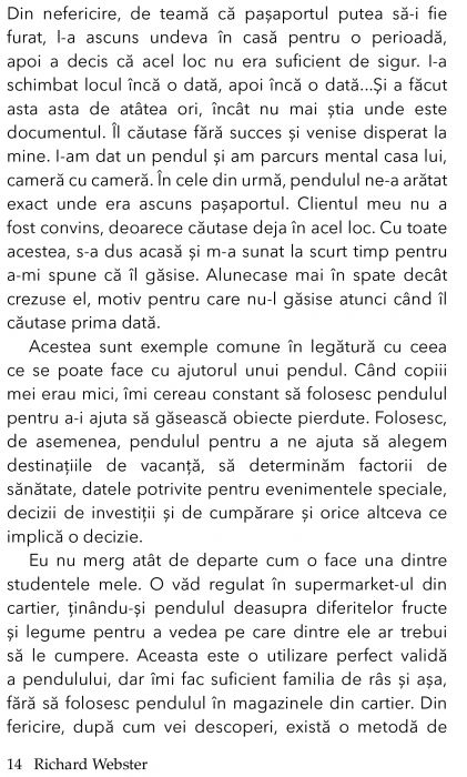 Pendulul magic pe intelesul tuturor de Richard Webster [7]