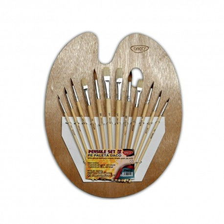 Pensula set 12 pe paleta - DACO [1]