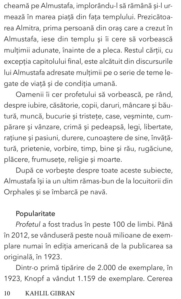 Profetul de Khalil Gibran [3]