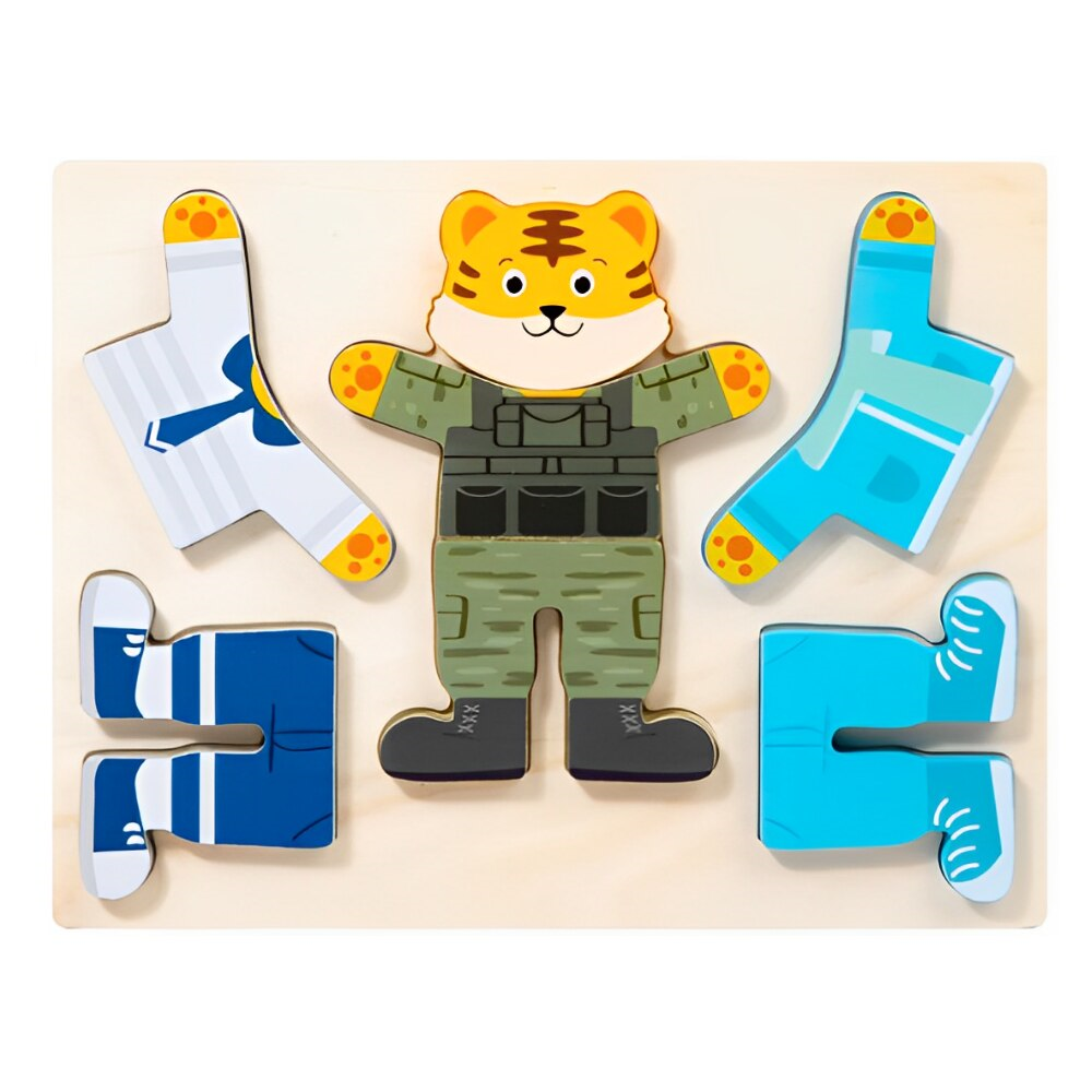 Puzzle 3D educativ incastru Montessori, modele diferite, 3 ani+ - Ileana  Prodexim [1]