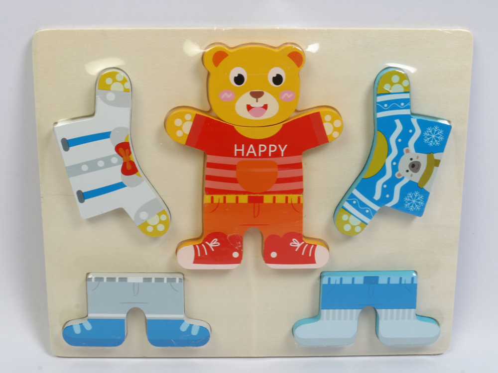 Puzzle 3D educativ incastru Montessori, modele diferite, 3 ani+ - Ileana  Prodexim [3]