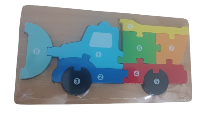 Puzzle 3D Excavator Montessori [4]