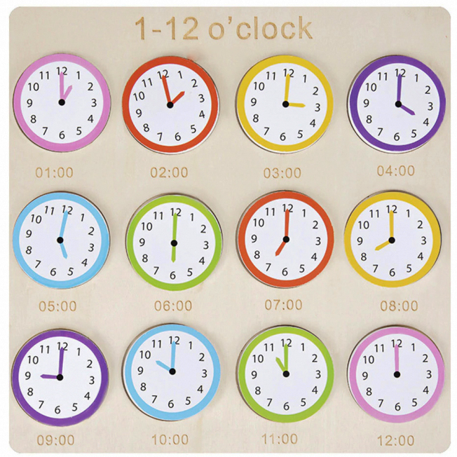 Puzzle educativ de asociere – Invata ceasul - Ileana  Prodexim [1]