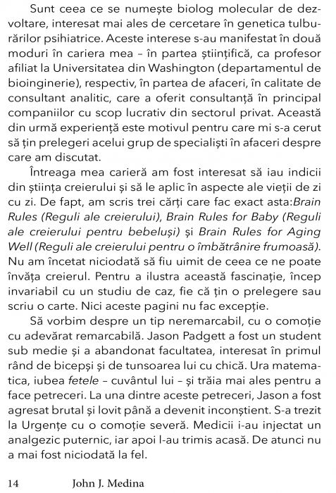 Regulile creierului pentru munca de John J. Medina [8]