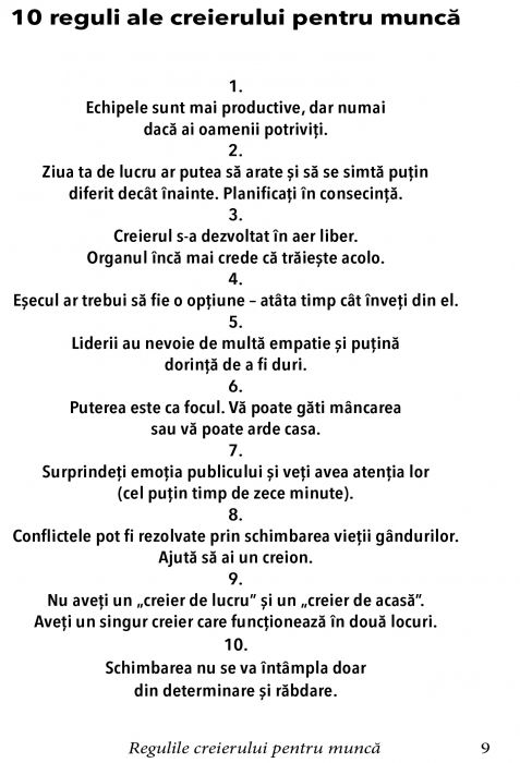 Regulile creierului pentru munca de John J. Medina [4]