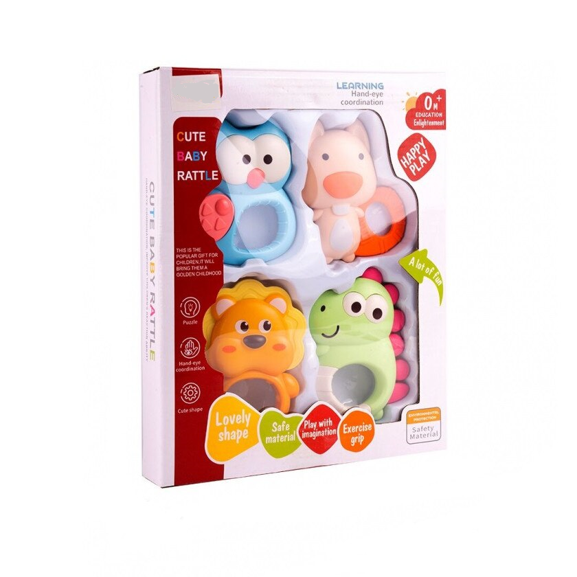 Set 4 Zornaitori cu elemente gingivale Cute Animals - Ileana  Prodexim [1]
