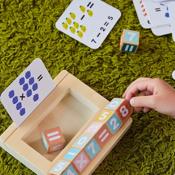 Set Educational Matematica din Lemn natural eco pentru Copii [2]