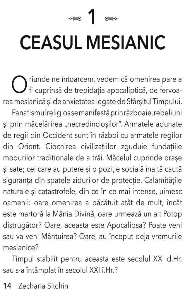 Sfarsitul zilelor. A saptea carte din ,, Cronicile Pamantului " de Zecharia Sitchin [6]