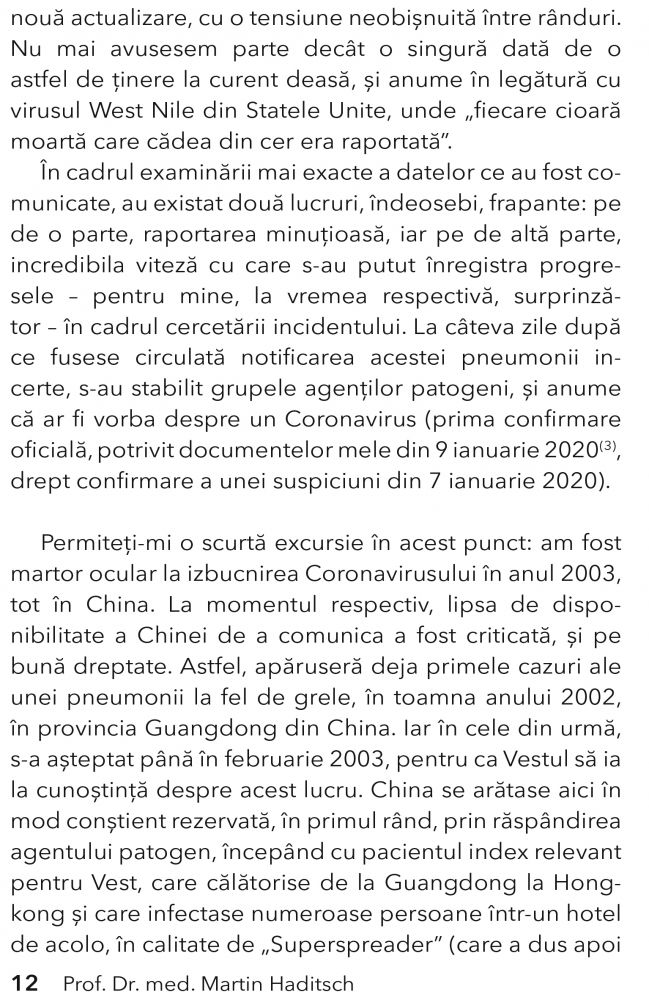 SPIKE. Vaccinare sau injectare de gene? de Prof. Dr. Med. Martin Haditsch [8]