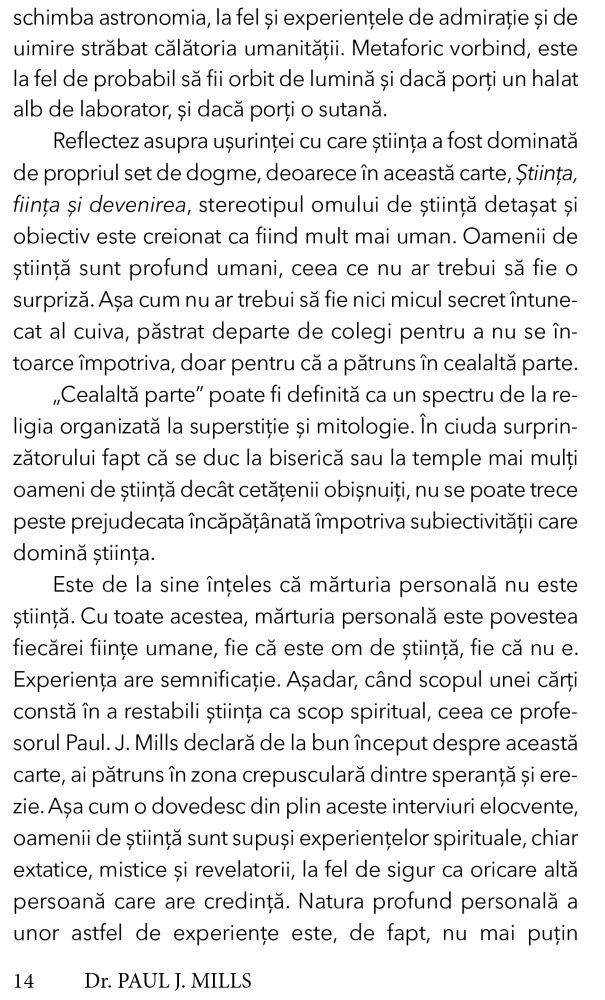 Stiinta, fiinta si devenirea de Paul J. Mills, Ph.D. [5]