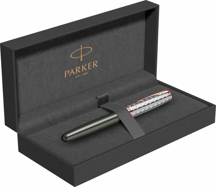 Stilou Parker Sonnet Royal Metal & Grey PGT, gri - PARKER [4]