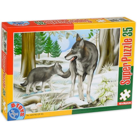 Super Puzzle Lupi 35 Piese D-TOYS [1]