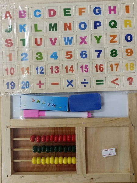 Tabla Magnetica 3 in 1 Cifre, Litere, Abac - KidsToys [1]