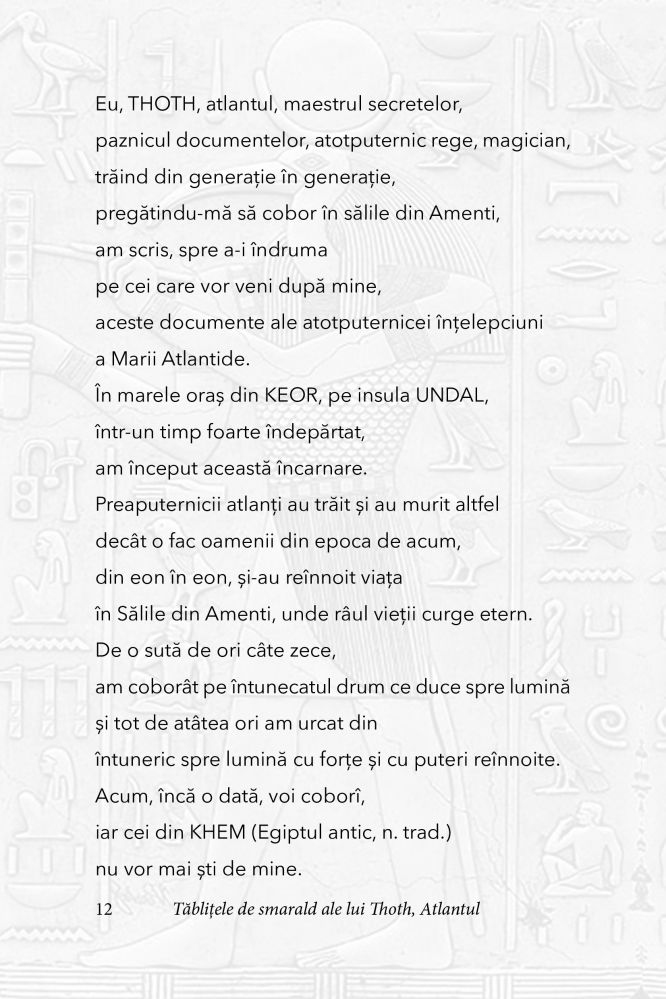 Tablitele de smarald ale lui Thoth, Atlantul [5]