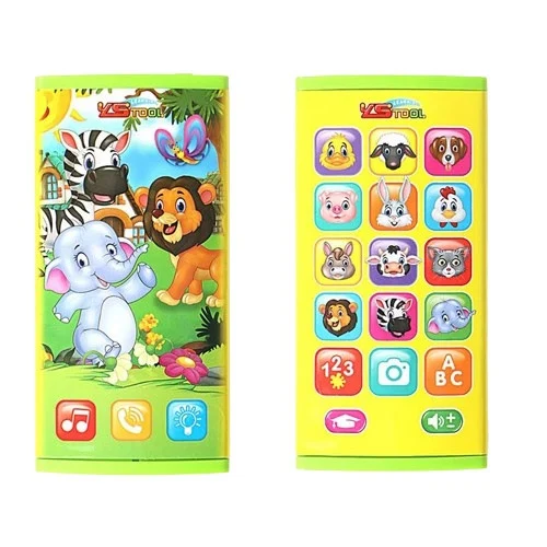 Telefon de jucarie interactiv cu butoane touchscreen, cu sunete de animale, 3 ani+ - Ileana  Prodexim [1]