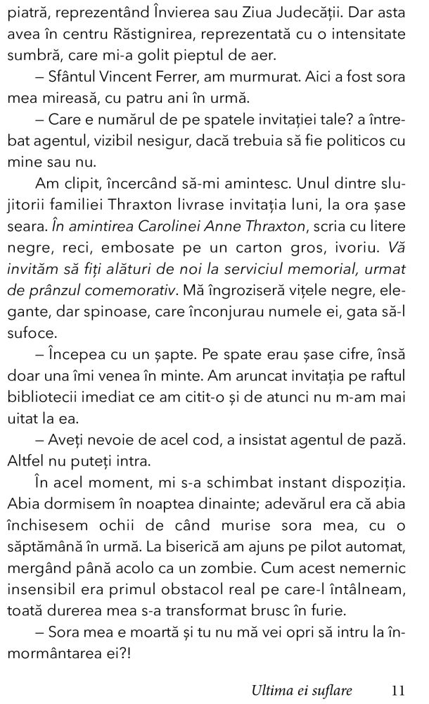 Ultima ei suflare de Hilary Davidson [3]