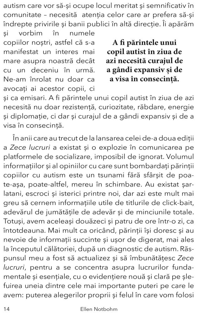 Zece lucruri pe care orice copil cu autism isi doreste sa le stie de Ellen Notbohm [10]